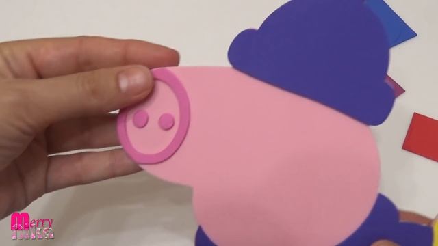 Аппликация Свинка Пеппа | Merry Nika смотреть онлайн