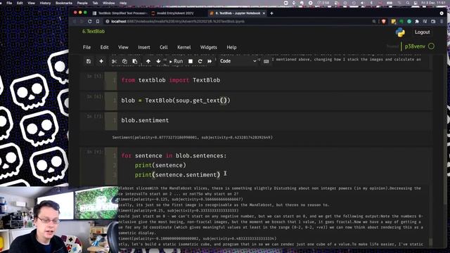 Textblob - Simple Python NLP library - Advent of Code 2021 смотреть онлайн