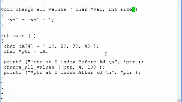 pointer passing arrays смотреть онлайн