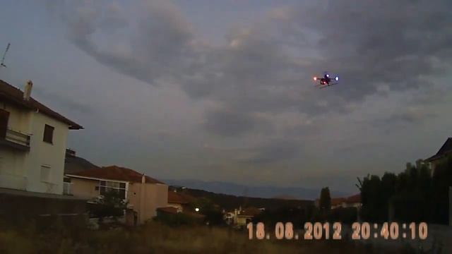 RABBIT FC Flight Control - night fly with led's 180812 смотреть онлайн