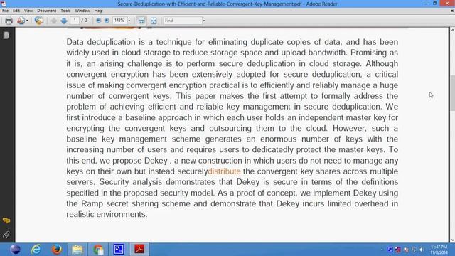 Secure Deduplication with Efficient and Reliable Convergent Key Management смотреть онлайн