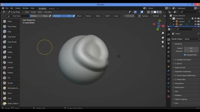 Scrape Brush In Blender 3d Sculpting