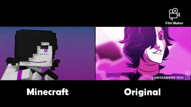 Minecraft vs Original (animation)- "Hard Drive" (Undertale music video) смотреть онлайн