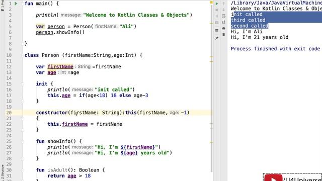 Kotlin for Beginners-24 | Primary & Secondary Constructors & init Block in Kotlin | U4Universe смотреть онлайн