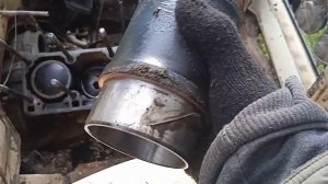 Попытка извлечь гильз из блока УЗАМ 412 не вынимая двигатель.