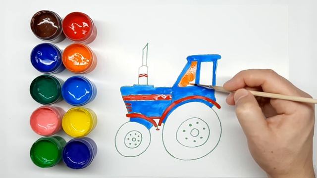 Как раскрасить ТРАКТОР смотреть онлайн