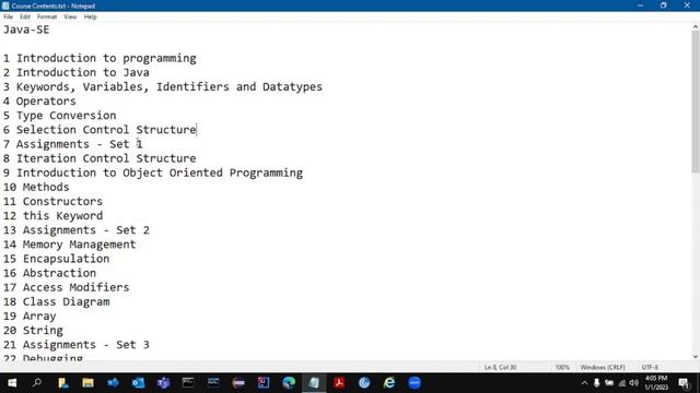 Introduction to the JAVA SE Course | All Core Java Concepts | Latest 2023 - #0 @bitethecode смотреть онлайн