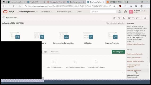 Taller 3 Introducción a la creación de una aplicación con Oracle Oracle Application Express Apex смотреть онлайн