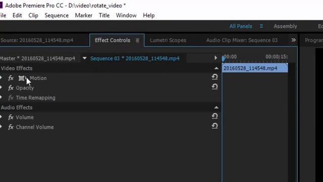 Как повернуть видео на 90 градусов в Adobe Premiere Pro CC 2015 смотреть онлайн