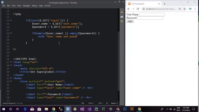 PHP Tutorial in Urdu | Hindi | Get SuperGlobal in Php смотреть онлайн
