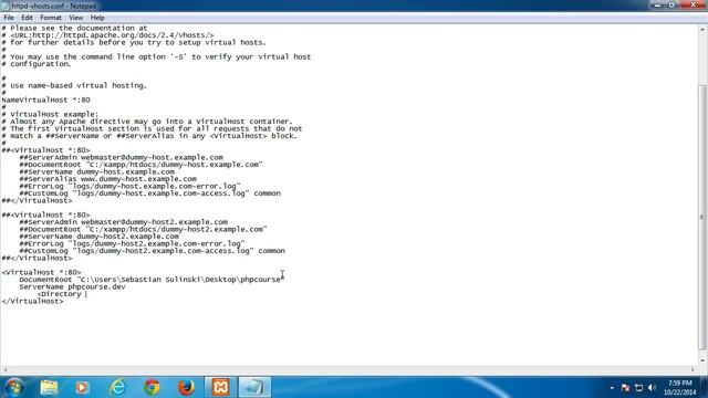 Virtual Host on Windows with XAMPP смотреть онлайн
