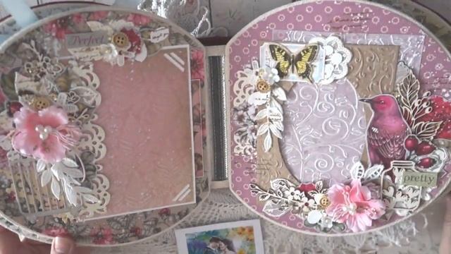 Скрапбукинг. Альбом круглый Птицы смотреть онлайн