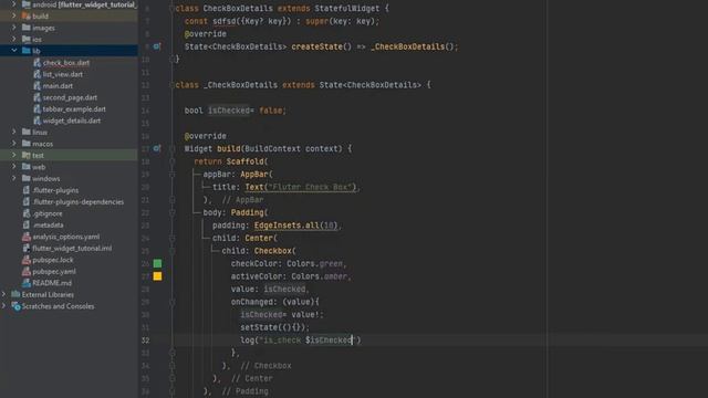 Flutter tutorial for beginner #17 Flutter Checkbox, checkbox widget flutter смотреть онлайн