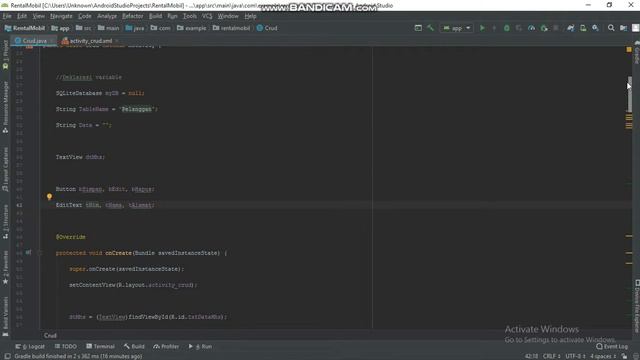 Tutorial membuat CRUD SQLite Android Studio смотреть онлайн