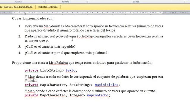 Contrucción de un SortedMap en Java para obtener frecuencias relativas смотреть онлайн