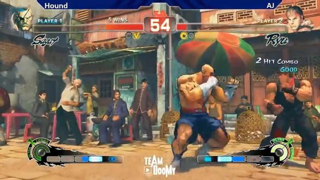 DooM's Gaff Hound Sagat vs AJ Ryu SSF4 AE 2012 смотреть онлайн