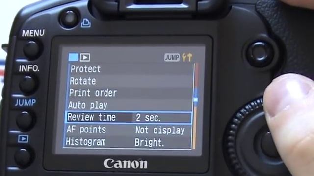 Canon EOS 5D Menu смотреть онлайн