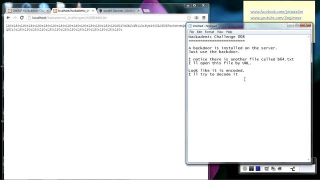 Hackademic Challenges 008 backdoor base64 encode decode смотреть онлайн