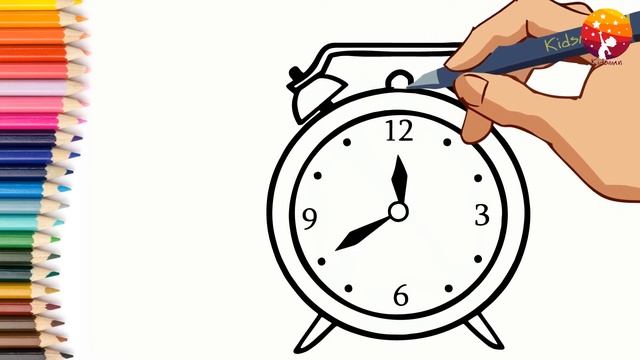 How to draw a Clock ! Сурет салу Сағат! Как нарисовать Часы смотреть онлайн