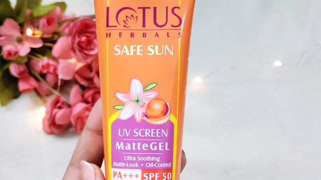 Lotus Herbal's Safe Sun UV Screen Matte Gel With PA+++ SPF 50 /Best Sunscreen For Oily Skin смотреть онлайн