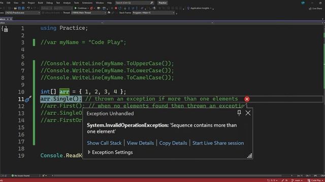 CSharp Linq Function First() And Single() #csharp #linq #codeplay смотреть онлайн