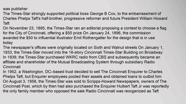 The Cincinnati Times-Star смотреть онлайн