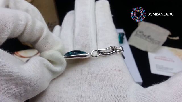 Браслет Ciclon, бирюзовый, с муранским стеклом, CN-172118. Ручная работа из Испании смотреть онлайн