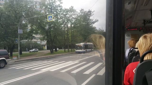 Троллейбус, маршрут №13 (в объезд Политехнической) ВМЗ-5298.00 б.5421 (15.08.2021) Санкт-Петербург смотреть онлайн