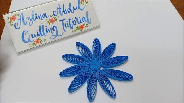 LARGE TWISTED LOOPS FLOWERS - QUILLING TUTORIAL смотреть онлайн