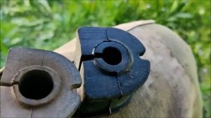 Рено Дастер . Замена резинок на зад.  стабилизаторе.