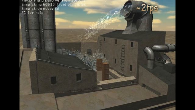 Particle fluid simulation demo (SLI vs CPU vs dedicated CUDA PhysX) смотреть онлайн