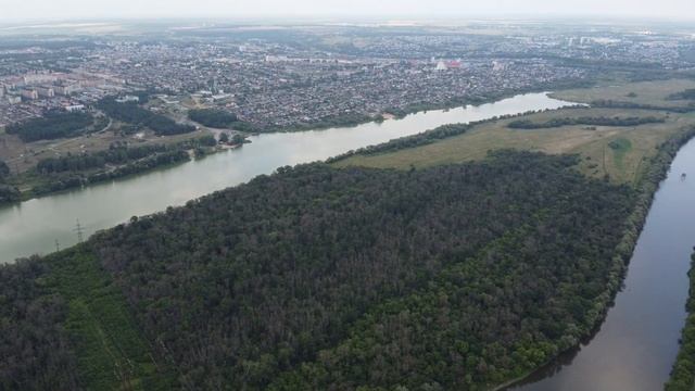 село Лиски Откос меловой карьер с высоты / Воронежская обл. / панорама обзор / железная дорога / до