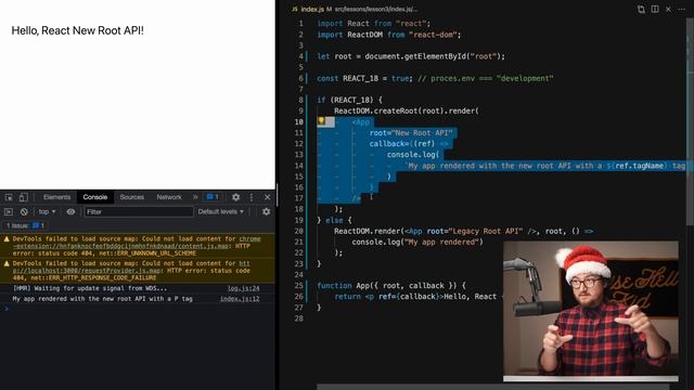 React Beta 18 RC — automatic batching, new root API, and more смотреть онлайн
