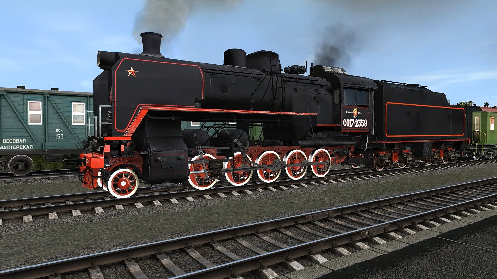Советский паровоз серии "СО". Trainz Simulator 12.