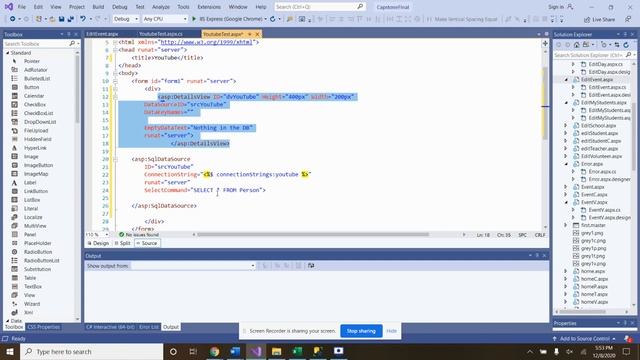 How to Connect to a SQL Database with ASP.NET/C# - Web Application (Visual Studio) смотреть онлайн