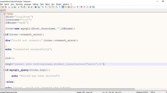 4-PHP insert,update,delete,select смотреть онлайн