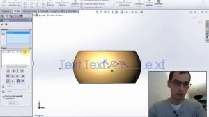 Нанесение надписи на изогнутую поверхность SolidWorks