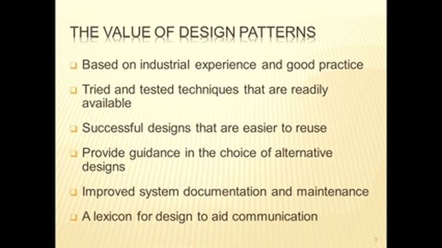 v26 Design Patterns Overview смотреть онлайн
