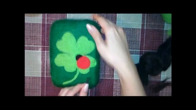 Набиваем простой рисунок шерстью, мастер - класс для начинающих смотреть онлайн