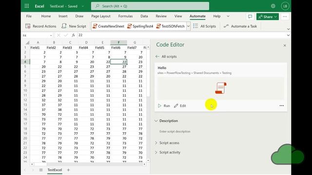 Using SharePoint to host and run your Excel Office Script смотреть онлайн
