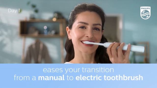 Philips Sonicare Electric Toothbrush 1100 Series with Sonic Technology, Up to 3x Plaque Removal смотреть онлайн