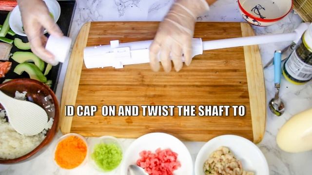 How to Make Sushi with Bazooka (Crunchy Salad Roll) смотреть онлайн