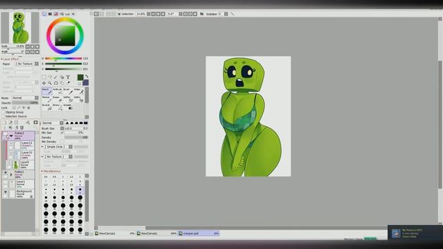 ? SPEEDPAINT - THICC MINECRAFT CREEPER ??