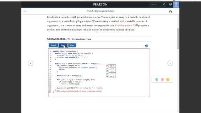 Daniel Liang Java Section 7.9 смотреть онлайн