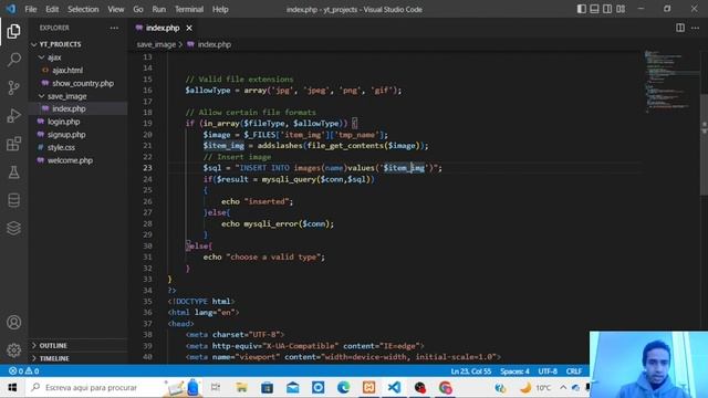 insert images on mysql database with php and show. смотреть онлайн