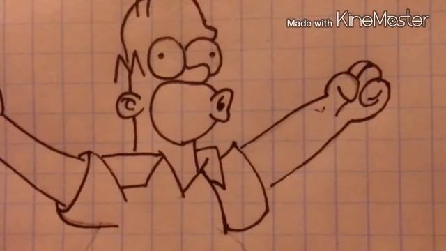 Простые рисунки персонажей #1 ( Гомер Симпсон ) смотреть онлайн
