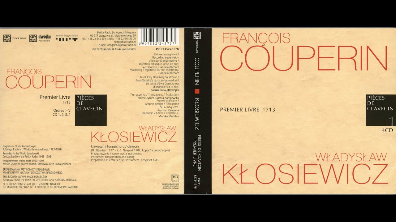 COUPERIN - PIÈCES DE CLAVECIN, CD10 смотреть онлайн