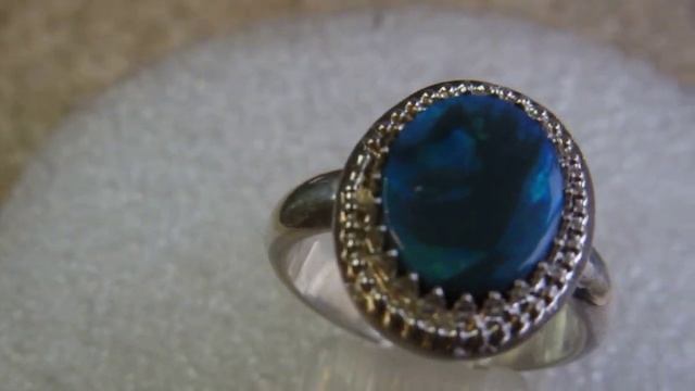 RMOV0001 L.R. Black Opal 2.37 Karat 925er Silberring Größe 17,5 mm смотреть онлайн