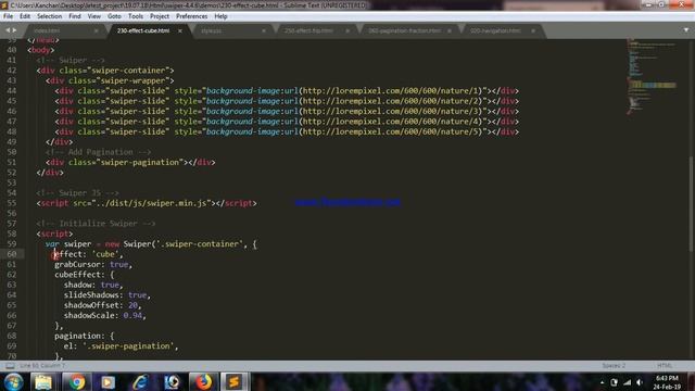swiper slider flip effect and cube effects.. смотреть онлайн