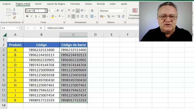 Como Gerar Código de Barras no Excel - Método mais fácil e rápido смотреть онлайн